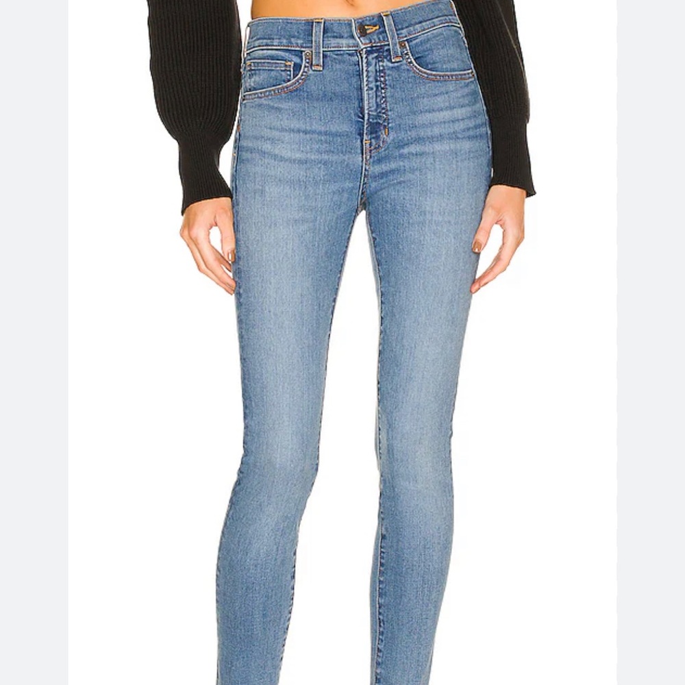 Veronica Beard Debbie High Rise Raw Hem Ankle Jeans